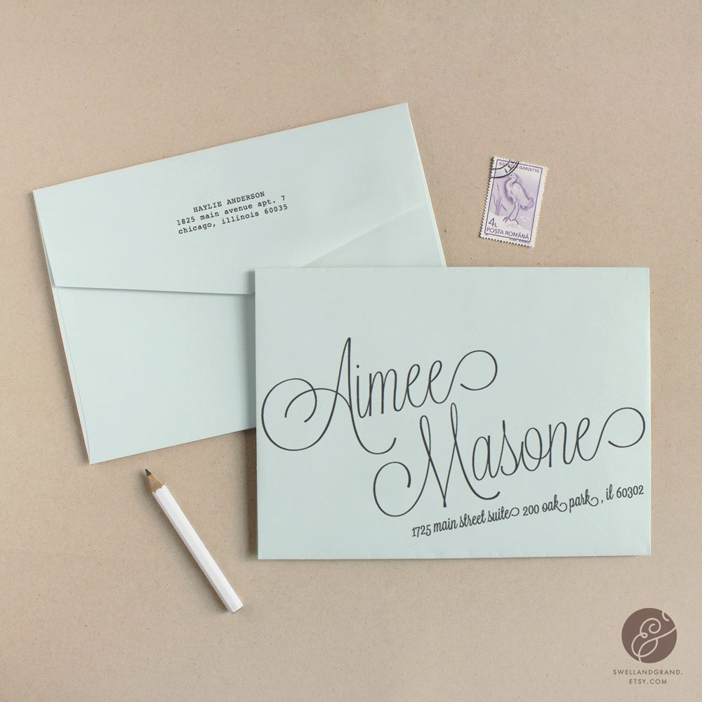 Instant Download - Script - DIY Envelope Template