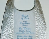 Christening bib for blessing or Baptism