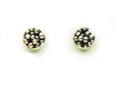 Large Pebble Post Earrings in Sterling Silver
