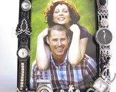 Vintage Jewelry Watch Embellished Photo Frame Fathers Day