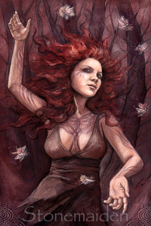 Fire Queen, print (29.7x 42cm)