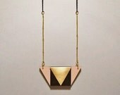 Tea Rose Trapezium Necklace