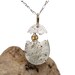 Silver Cracked Egg Spessartite Necklace - Speckled Yolk