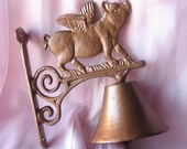 Pig Bell/When Pigs Fly  Bell / Dinner Bell / Flying Pig Dinner Bell/Cafe Bell/Farm House/ Rustic Cast Iron
