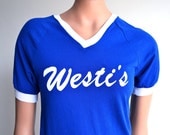 Vintage Westi's 80's Number 10 Royal Blue Women's Small