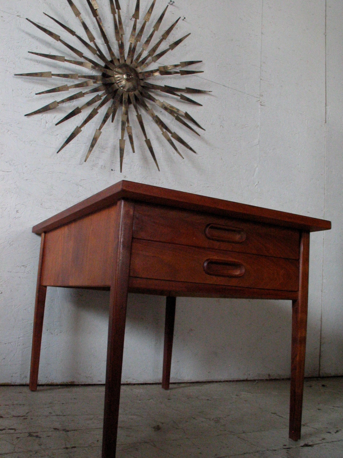 mid century danish modern end table nightstand 1960s - mid century modern furniture