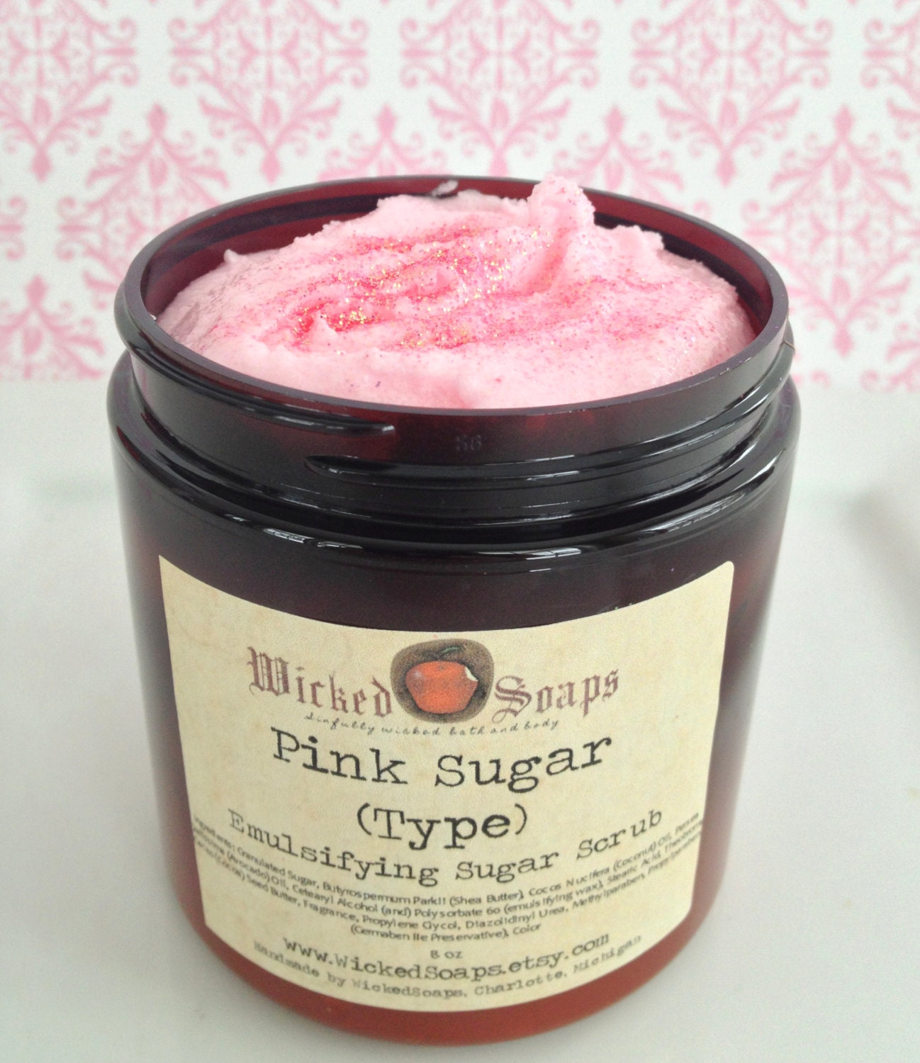Pink Sugar Emulsifying Sugar Scrub Body Polish