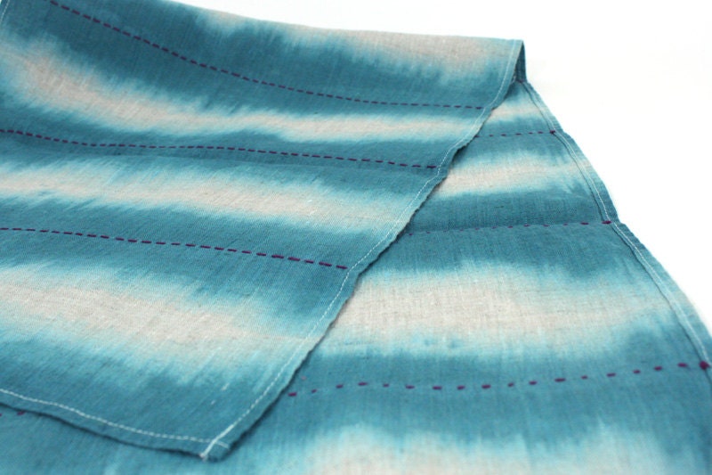 Luxe Linen Table Runner in Aqua - MADE TO ORDER