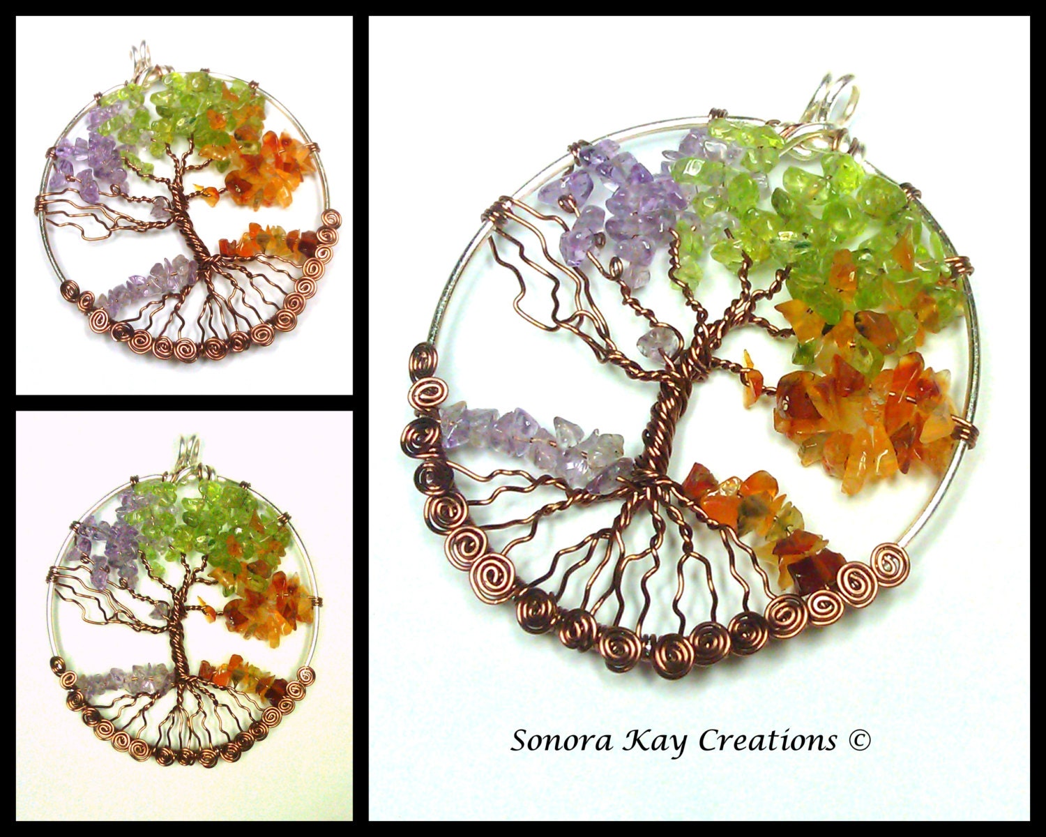 Four Seasons Tree of Life Pendant Made to Order