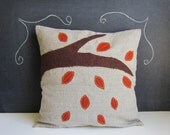 Falling autumn leaves pillow cover