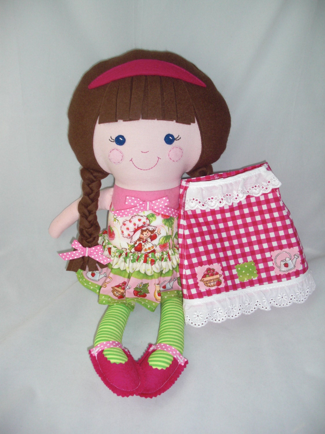 Dress up Doll, Cloth Doll, baby doll, Strawberry Shortcake