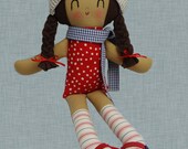 Mia, one of a kind doll, girl gift, birthday gift, rag doll