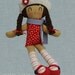 Mia, one of a kind doll, girl gift, birthday gift, rag doll