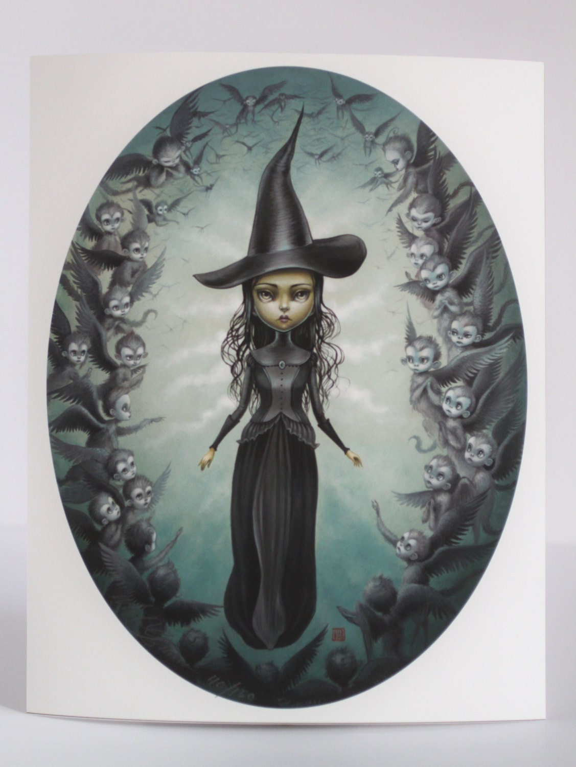 Elphaba and the Flying Monkeys - Limited Edition signed numbered 8x10 pop surrealism lowbrow Fine Art Print by Mab Graves -unframed