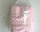 blush minky dimple dot destash
