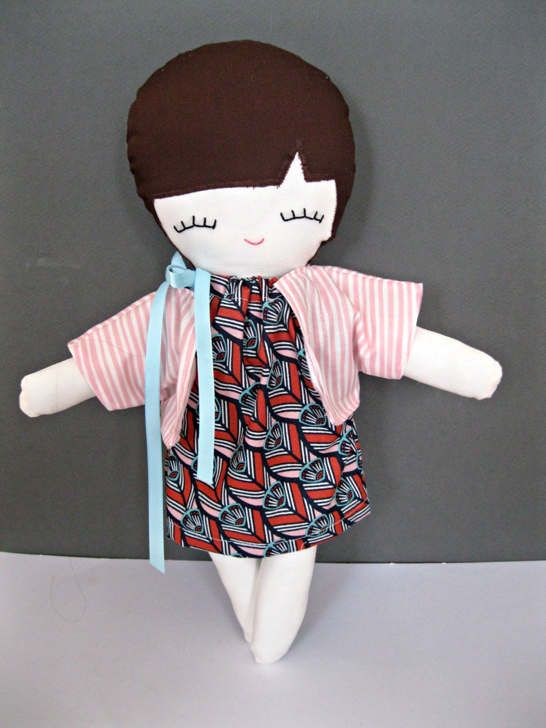 Organic Olivia Rag Doll, Organic Fabric Soft Toy