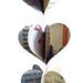 Landfill- friendly, Super- sized, Mashup Garland- 60 inches long- Handmade Retro Decoration