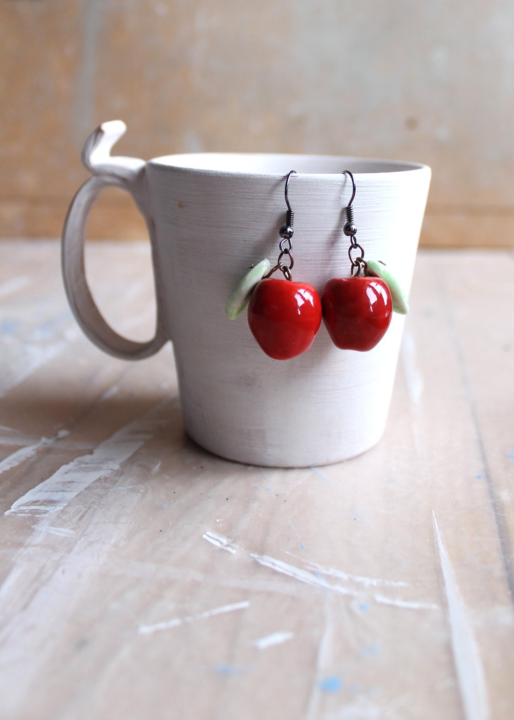 Couple Apple earrings