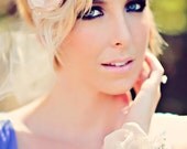 Dusty Rose Bridal Headband- Vintage Wedding- Swarovski Crystal Bridal Bandeau- One-of-a-Kind Hand-Beaded -Vintage Glamour- TheLUXE