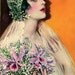 1920s Flapper Bride with Orchids Downloadable Printable Digital Art  Image