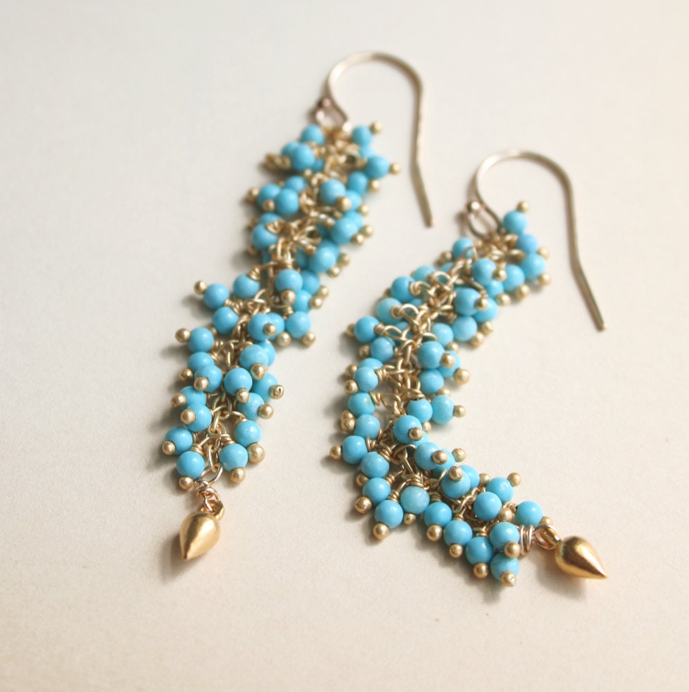 Turquoise Earring, Summer Jewelry, Gemstone Jewelry, Turquoise Jewelry