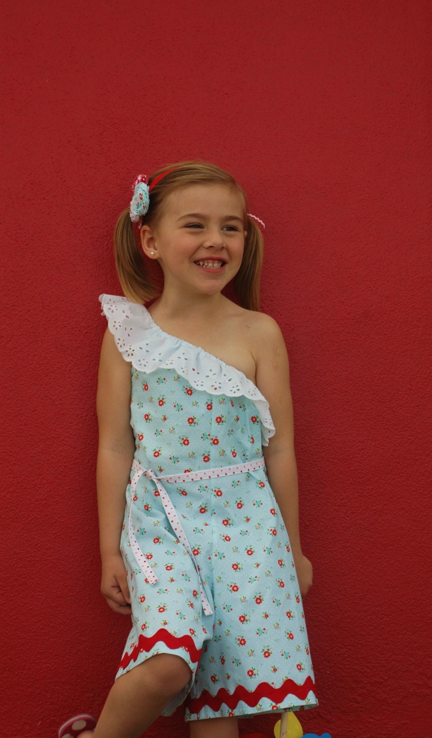 Sweet Summertime Ric Rac Romper