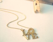 Love Sculpture Necklace - Gold