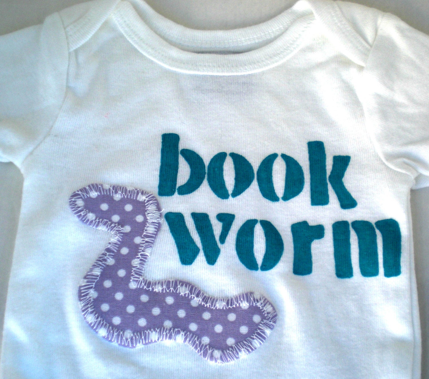 Book Baby Shower Onesie Gift Book Worm Bodysuit New Baby Gift Ready to Ship