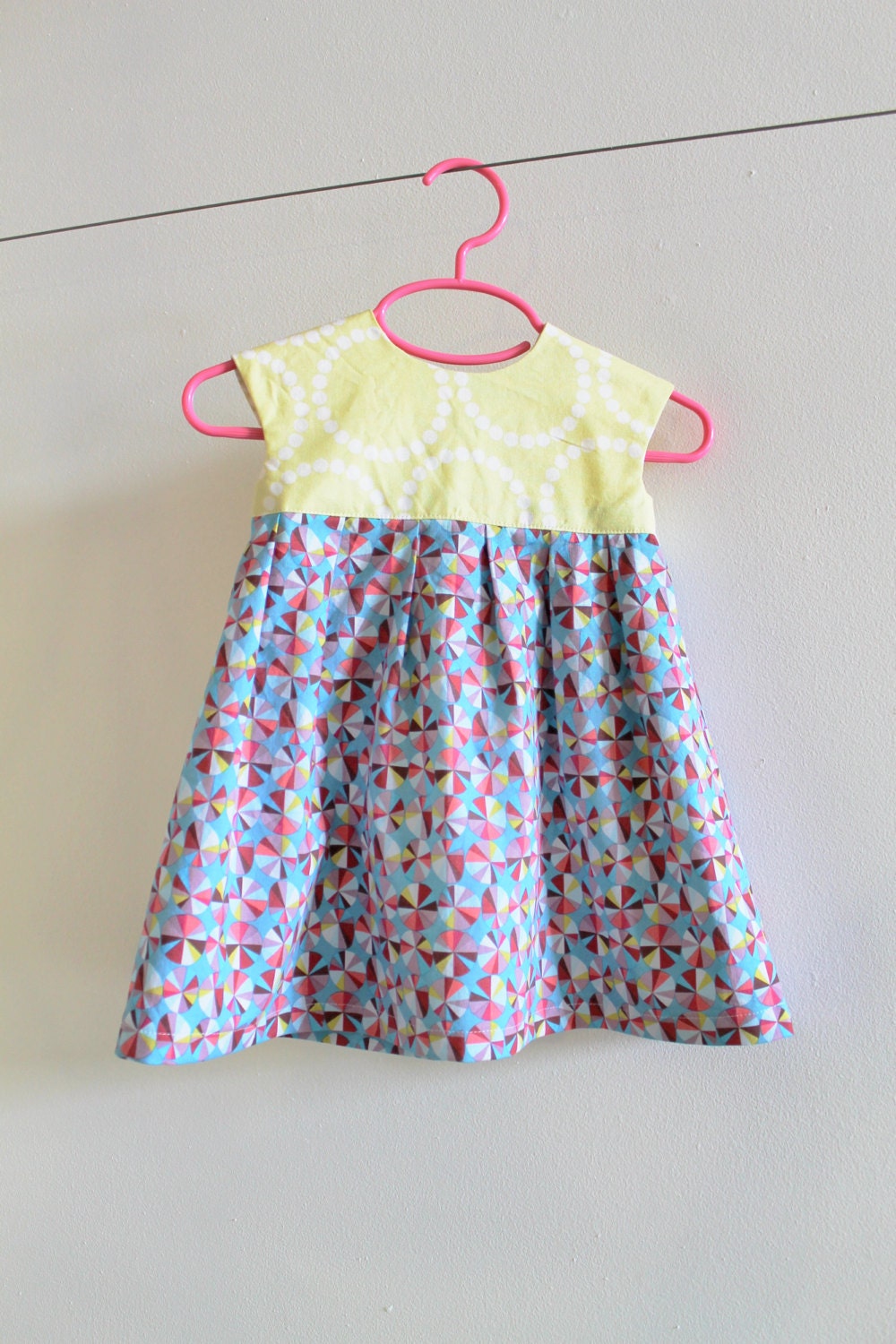 geranium dress (ready to ship) size 6-12 mos