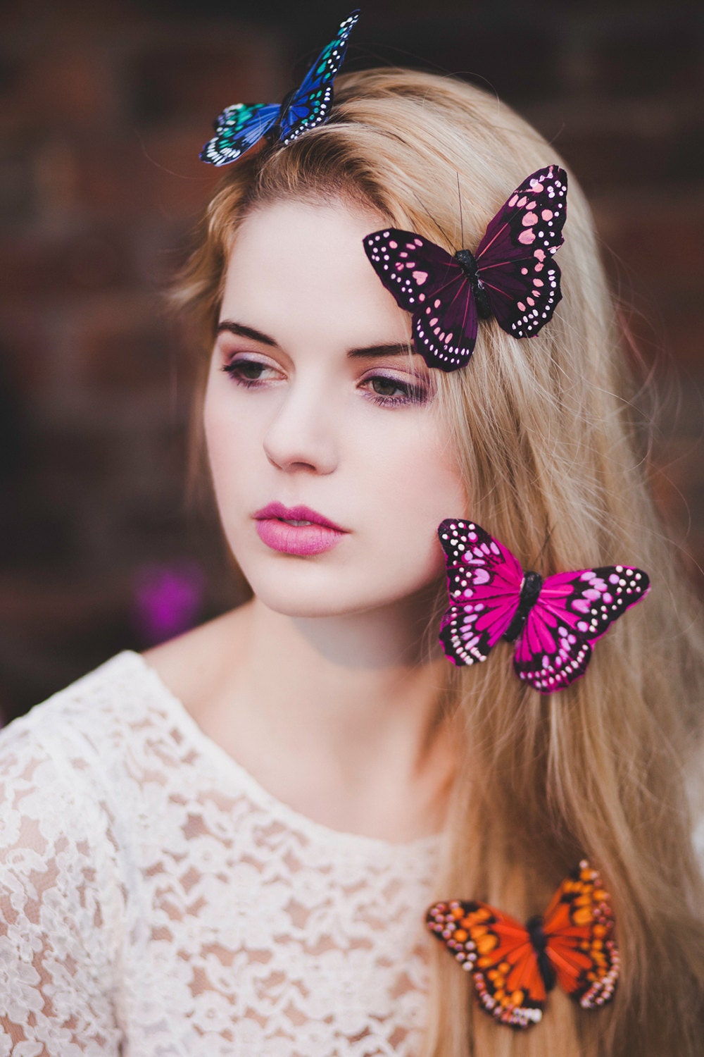 Large Monarch Butterfly Hair Clip- in 4 Colours
