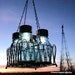Mason Jar Chandelier Solar Lights, Antique Blue Mason Jars, Black Wire Basket, Upcycled Lighting, Wedding Garden Party