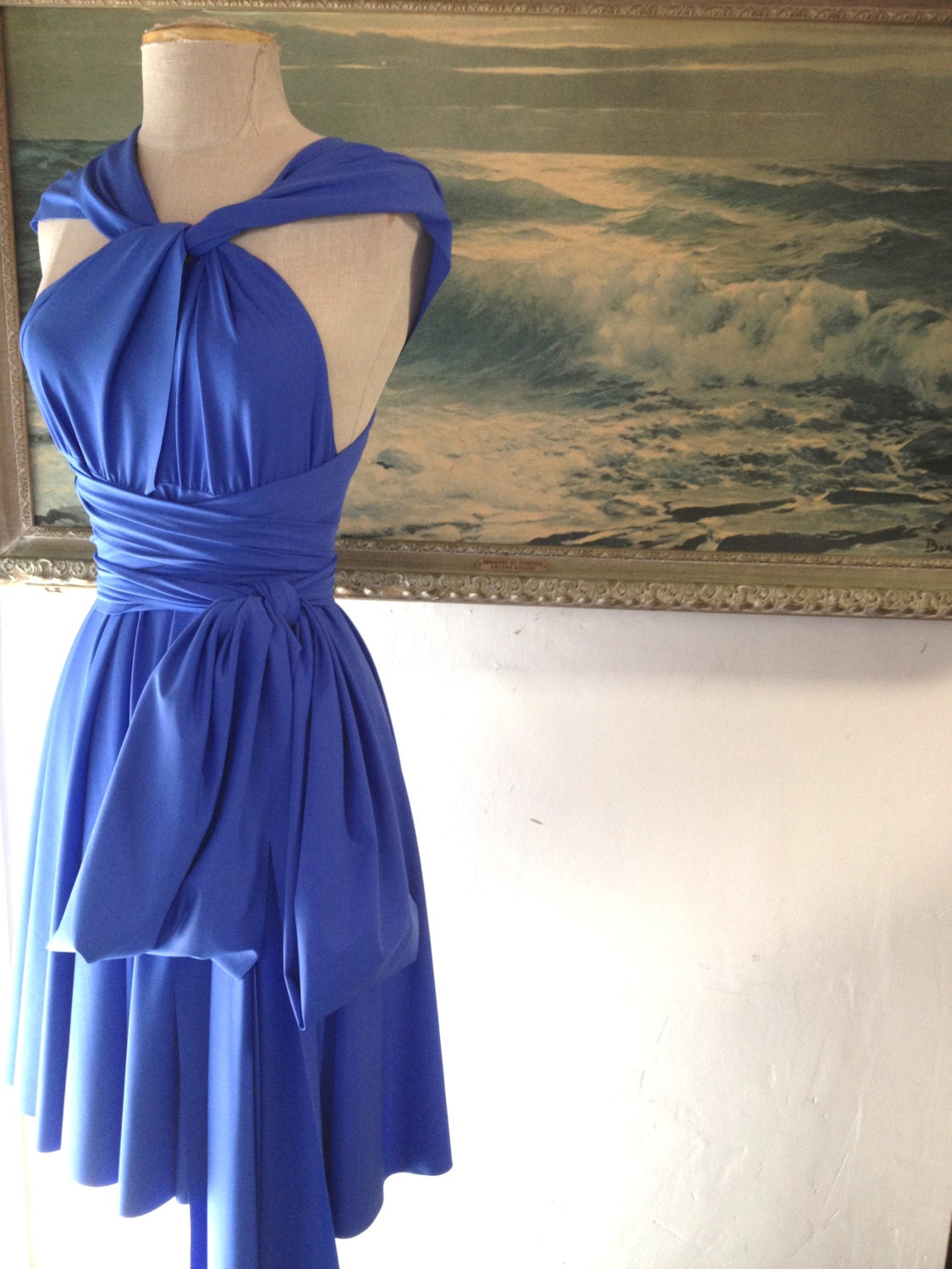 Tidepool Periwinkle Octopus Convertible Infinity Wrap Circle Skirt Dress