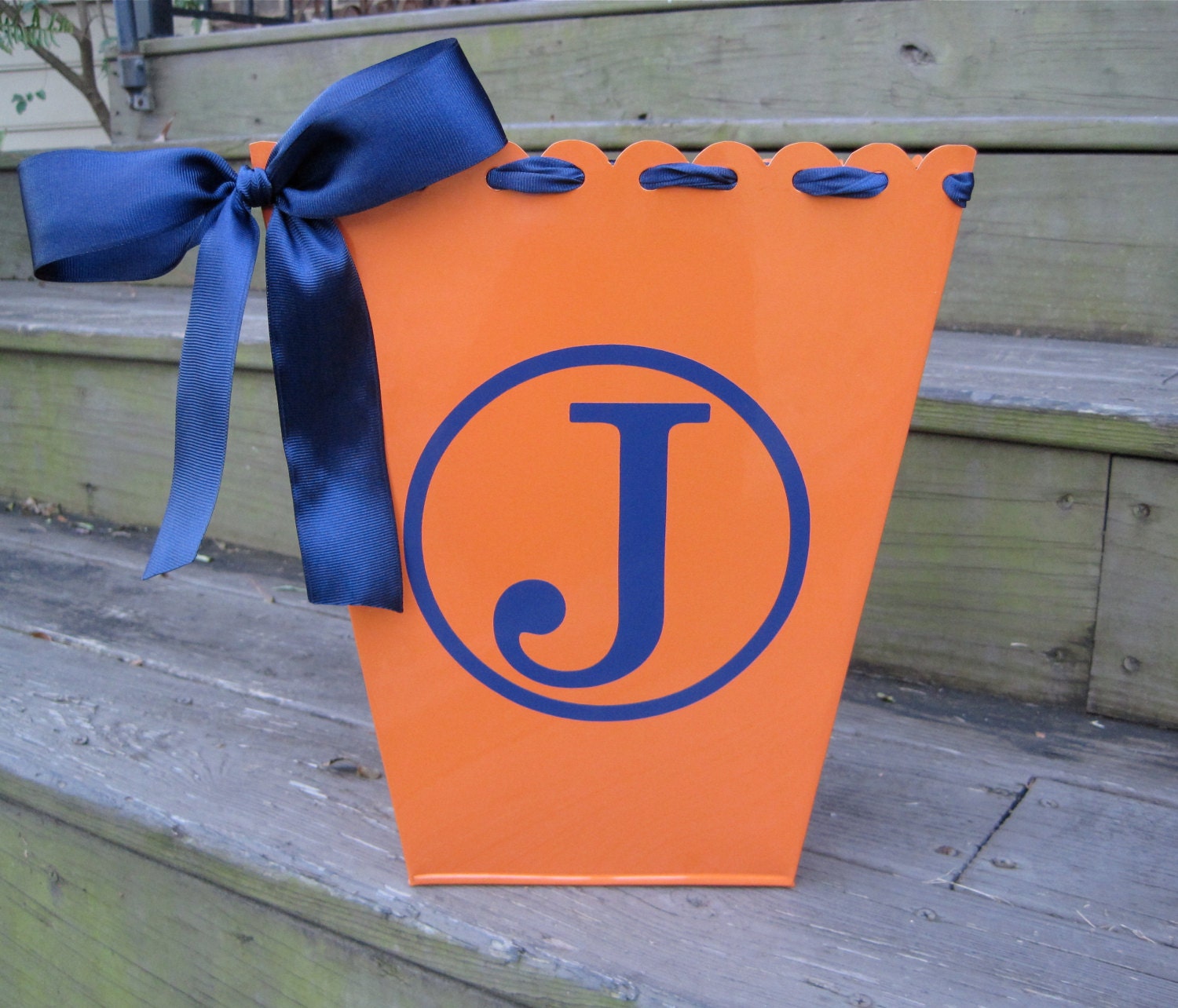 Personalized trash can-assorted colors available