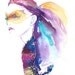 Original Watercolour Fashion Illustration. Titled: Rainbow