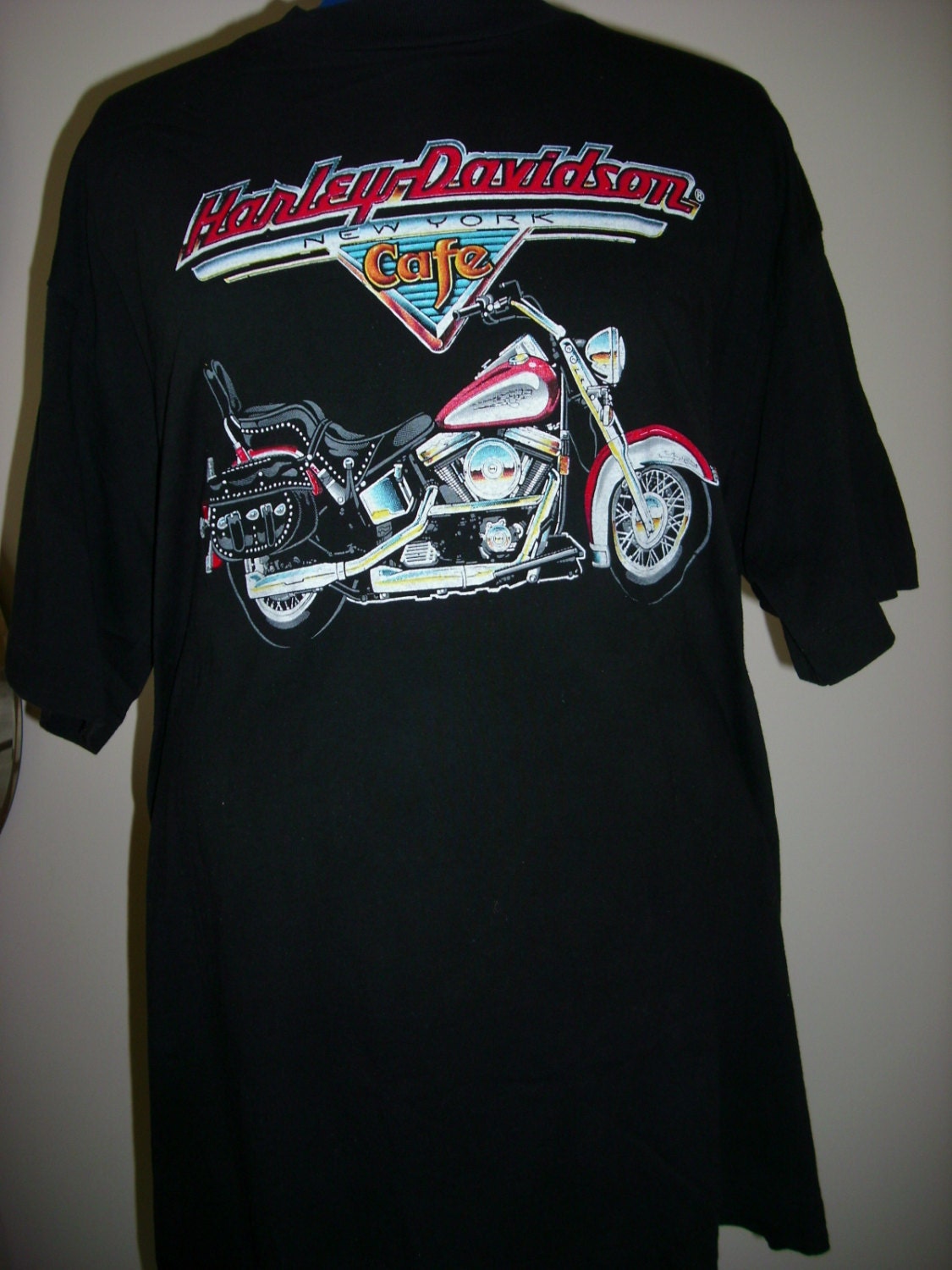 Licensed by Harley-Davidson XL made in USA black men's short sleeve t-shirt, 100% cotton