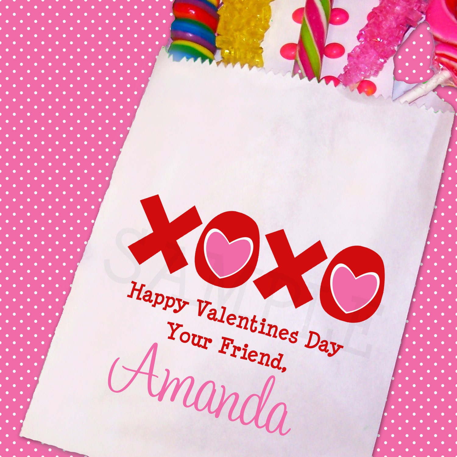 Valentines Day Candy Bags, Valentines Day , Goody Bags, Party Favor , Set of 25 Il_570xn