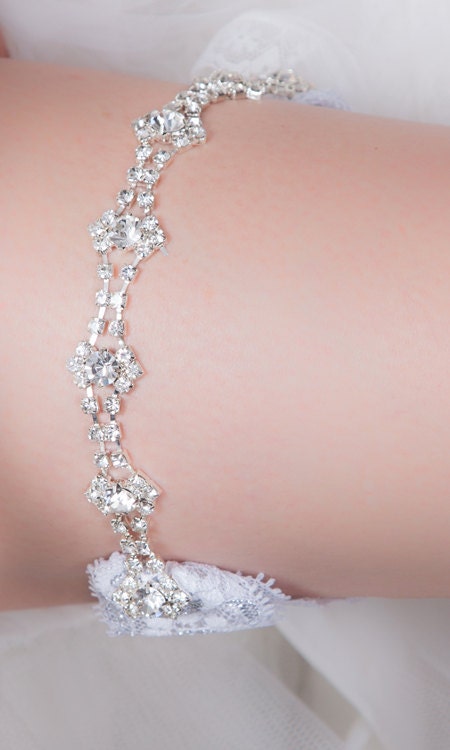 Bridal Garter - Wedding Garter with Crystals