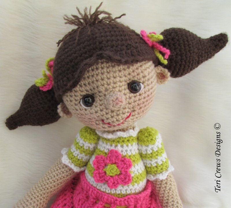 So Cute Dolly Crochet Pattern by Teri Crews PDF Format Instant Download