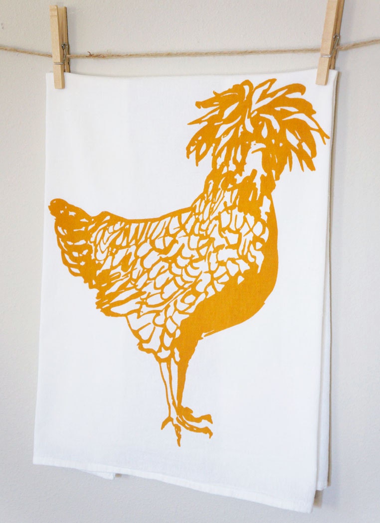 Heirloom Chicken Tea Towel