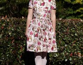 Flower Girl pink floral dress - size AU10
