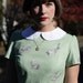 The Cottontail rabbit print dress with Peter Pan collar