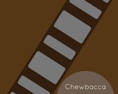 Chewbacca Minimalist Print 12x18