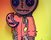 Trick r Treat Sam Horror Art Horror Movie Art 3D Pop Art Trick r Treat Halloween Poster 4D