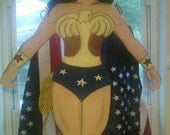 Wonder Woman Childrens bedroom/Play Area Curtain Treatment