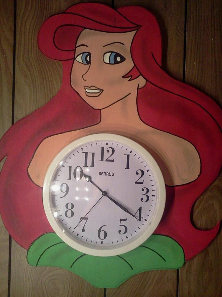 The Little Mermaid Childrens Wall Clock