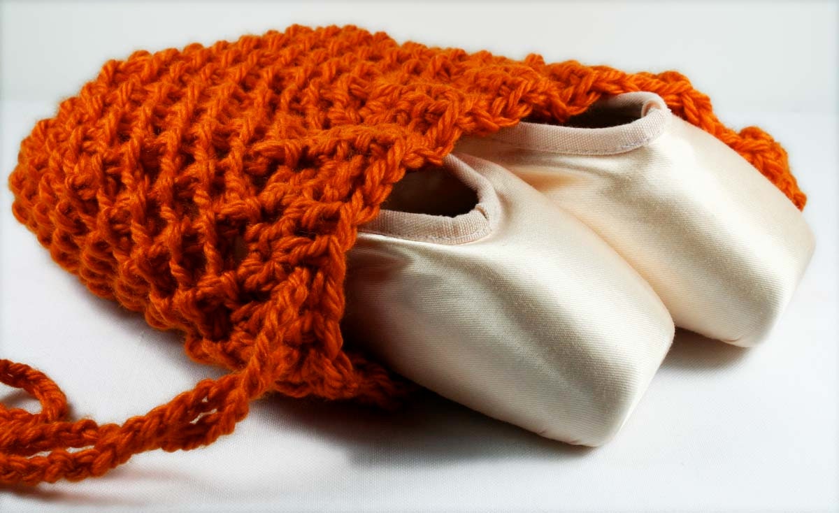Ballet/Pointe Shoes Bag - Orange