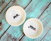 His and Hers Pair of Mini Wedding Ring Holders
