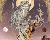 The Moon Sibylline Tarot Art Giclée Print 5 x 7" Matted