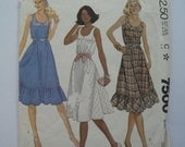 McCalls Eighties Dress Pattern Number 7500 uncut factory folded