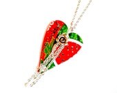 Recycled Soda Can Jewelry Heart Women Jewelry Women Gift Arizona Tea Watermelon